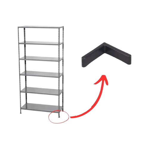 Sapata L 30x30 para Estante de Aço