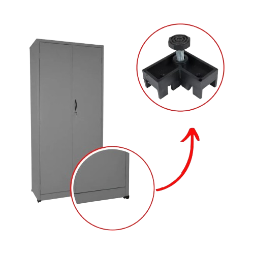 Sapatas L 1/4 Pé Nivelador Regulagem 18mm