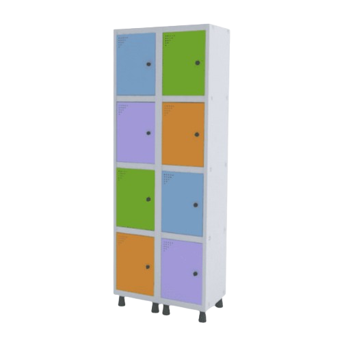 Roupeiro de Aço Colorido Pandin 4/8/12/16